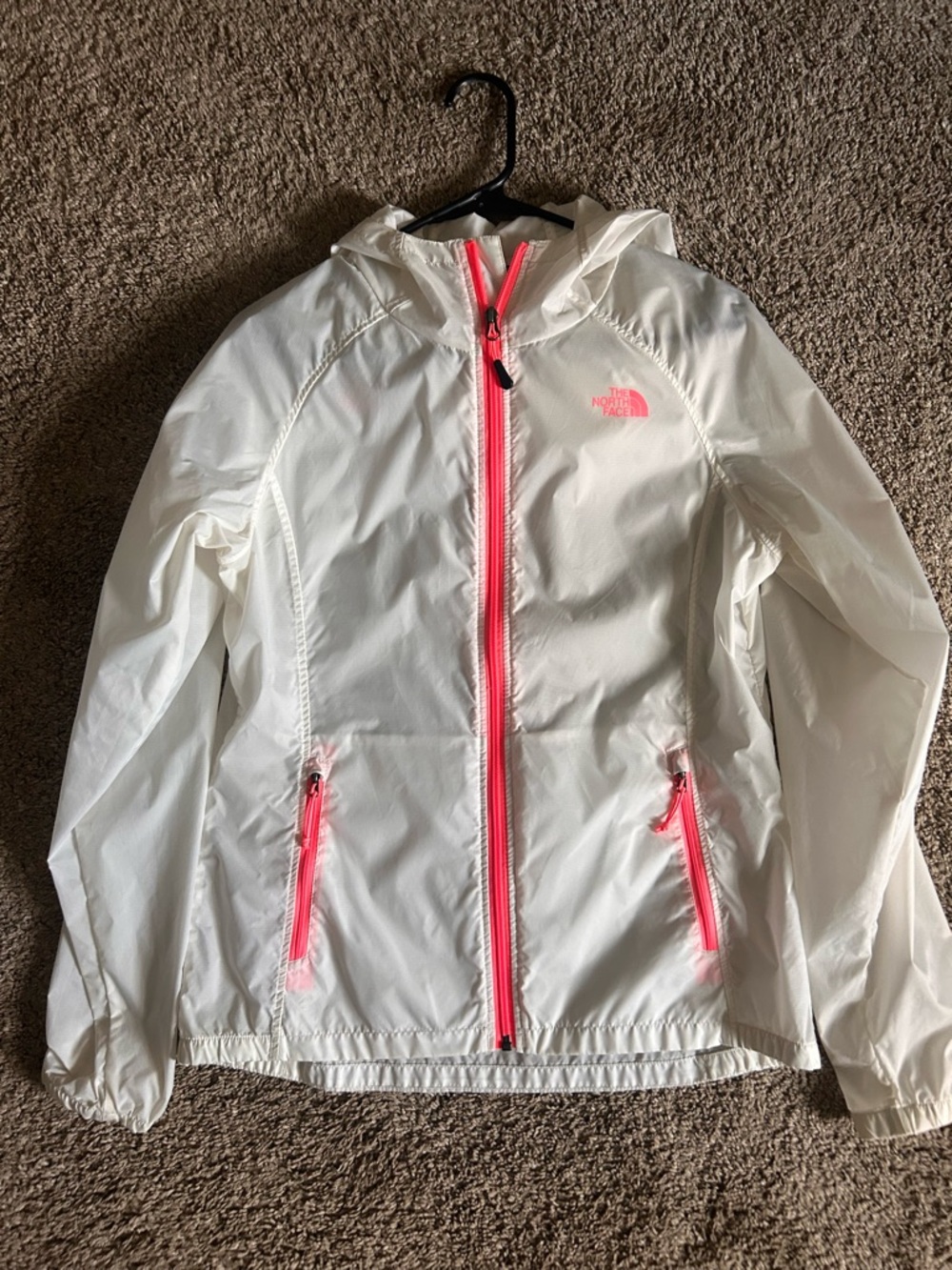 The North Face White Windbreaker Jacket